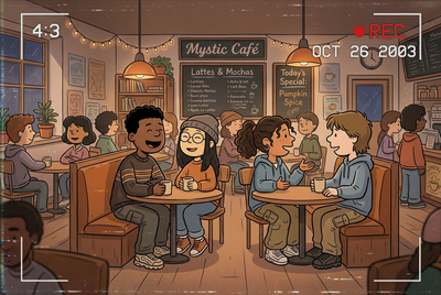 📍Café → Hosted by Atlas Crow → Mon-Fri → 8pm-11pm EST