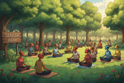 📍🌳 Park → meditation, yoga, nature walks, mindfulness